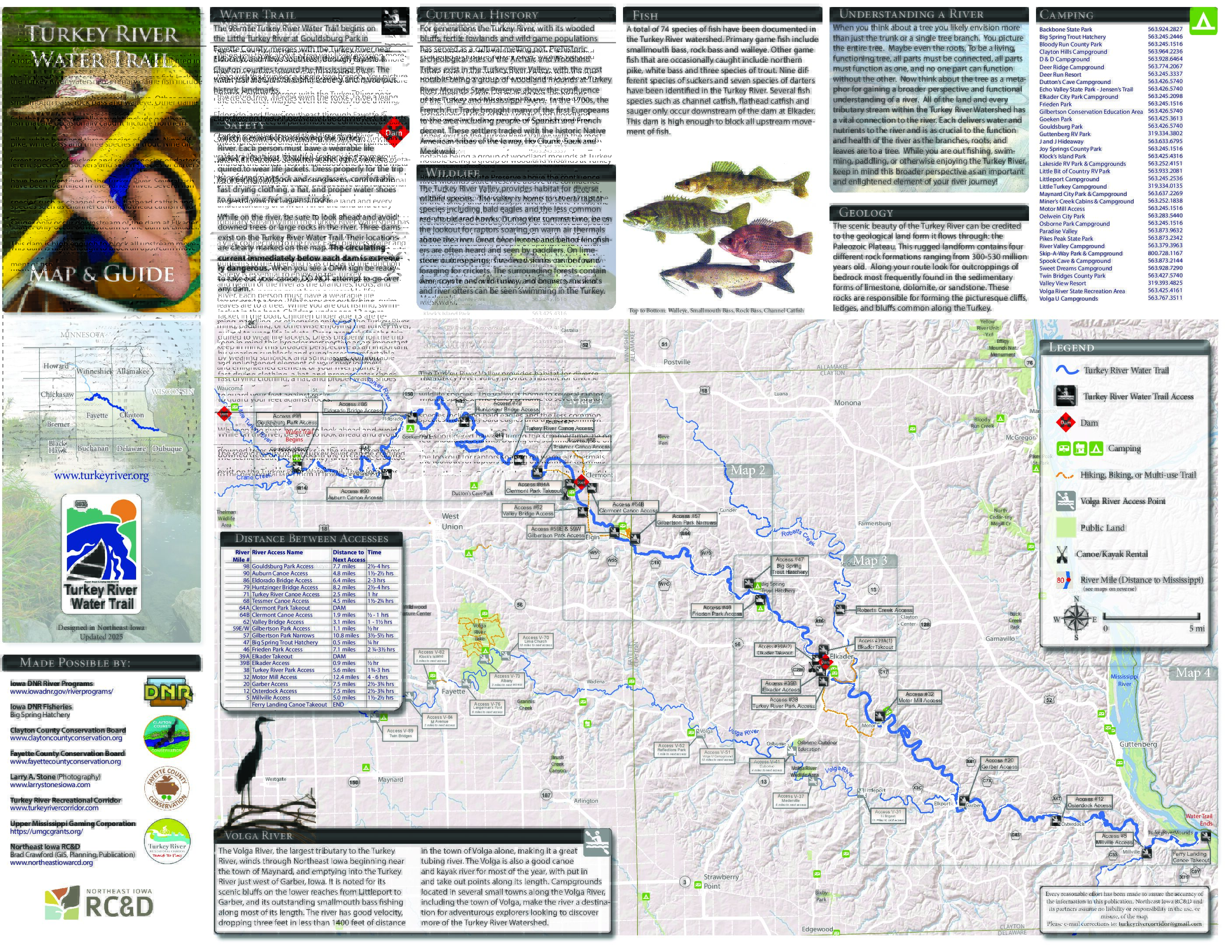 Turkey River Water Trail Map & Guide