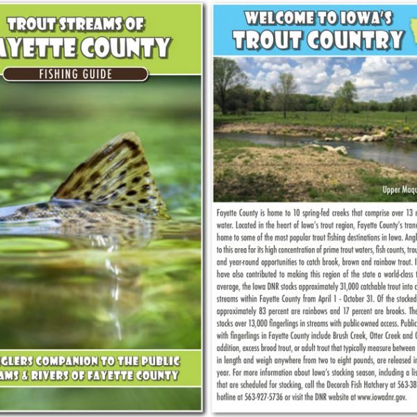 Trout Streams of Fayette County - Map and Fishing Guide - Cover