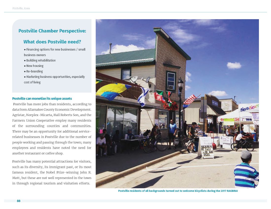 Northeast Iowa RC&D Postville Plots its Future with the Our Postville